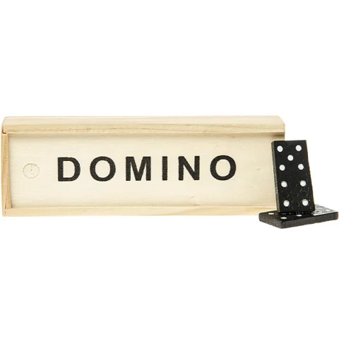 Wood Dominoes Game Play Set