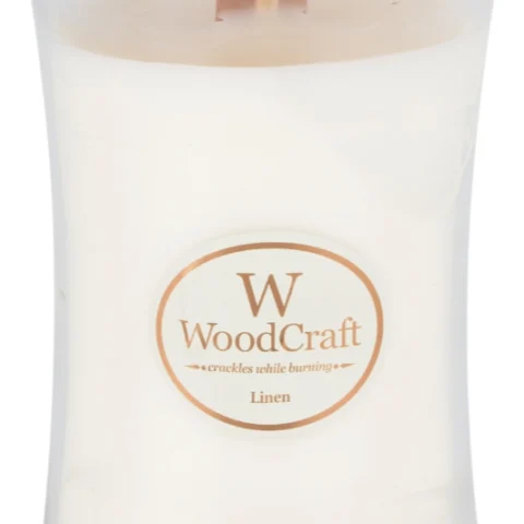 Woodcraft Linen Crackling Candle