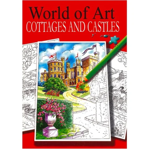 World Of Art Cottages And Castles Colouring Book