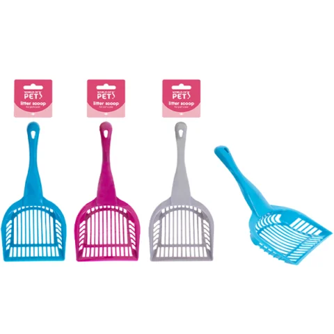 World Of Pets Cat Litter Scoop 3 Assorted Colours