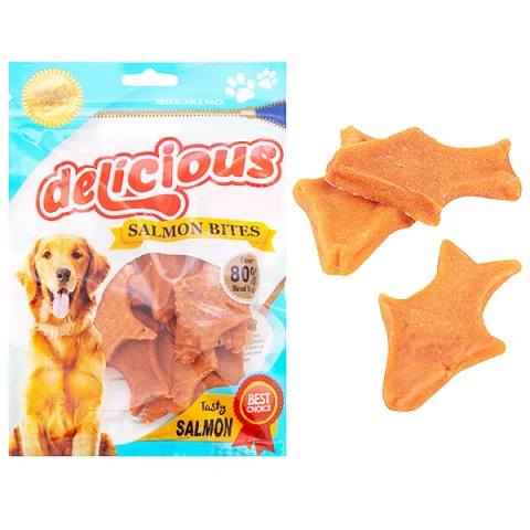 World Of Pets Salmon Bites Dog Treats 12 Pack