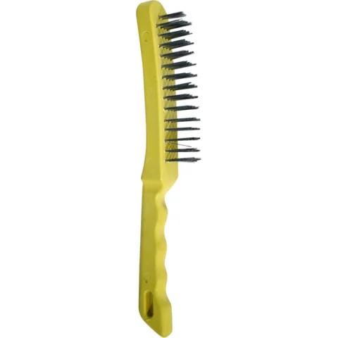 Yellow Handle Wire Brush 4 Row