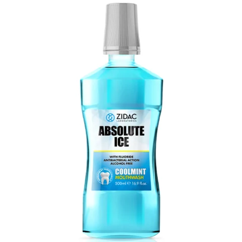 Zidac Absolute Ice Cool Mint Antibacterial Mouthwash 500ml